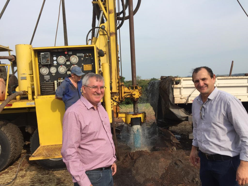 Governo Municipal faz a perfuração de 3 poços tubulares levando água potável a mais de 70 famílias